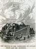Rescuing passengers from the burning Mississippi steamboat "Fashion," December 27, 1866, artist's impression.