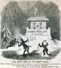 "The Right Man in the Right Place," cartoon, Frank Leslie's Illustrated, June 1,1867.