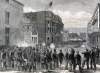 Siege of the Mechanics' Institute during the New Orleans Riot, July 30, 1866, artist's impression, detail.