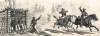 "A Race for Camp," Edwin Forbes, copper plate etching, 1876, detail