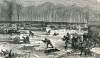 Disaster on the ice in Regent's Park, London, January 15, 1867, artist's impression, detail.