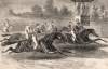 Horseracing at Jerome Park, Westchester County, New York, May 23, 1867, artist's impression.