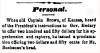 “Personal,” Chicago (IL) Press and Tribune, March 7, 1859