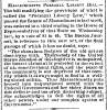 “Massachusetts Personal Liberty Bill,” Richmond (VA) Dispatch, March 19, 1861