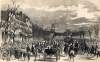 Inauguration Procession on Pennsylvania Avenue, Washington D.C., March 4, 1861, artist's impression, zoomable image