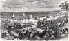 Summer weekend at the beach, Raritan Bay, Amboy, New Jersey, August 1, 1865, artist's impression, zoomable image