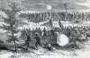Charge of Union's Fifth Corps, Battle of Poplar Spring Church, Virginia, September 30, 1864, artist's impression, detail