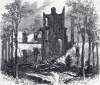 Ruins of the Blair Mansion, near Washington, DC, July 11,1864, artist's impression