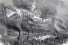 Burning of P.T. Barnum's American Museum, New York City, July 13, 1865, artist's impression, zoomable image