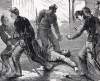 Capture and death of John Wilkes Booth, near Port Royal, Virginia, April 26, 1865, artist's impression, further detail