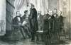 Andrew Johnson's first Cabinet Meeting, U.S. Treasury Building, Washington D.C., April 16, 1865, artist's impression