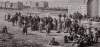 Chattanooga, Tennessee, 1864, railroad depot with Confederate prisoners, detail, zoomable image