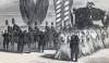 President Lincoln's Funeral Procession, Chicago, Illinois, May 1, 1865, artist's impression, detail
