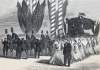 President Lincoln's Funeral Procession, Chicago, Illinois, May 1, 1865, artist's impression, zoomable image