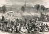 Anniversary celebration, District of Columbia Emancipation, Washington D.C., April 19, 1866, artist's impression, zoomable image