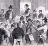 Resumption of the draft lottery in New York City's Sixth District, August 19, 1863, artist's impression, further detail