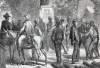 The General Election in the Union Army of the Potomac camps, Virginia, October 1864, artist's impression, detail