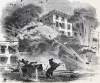 Explosion in Greenwich Street, New York City, November 5, 1865, artist's impression