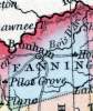 Fannin County, Texas, 1857