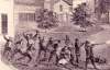 Initial Fighting at the Engine House, Harpers Ferry, October, 1859, detail one