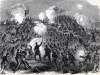 Dusk infantry attack on Fort Wagner, South Carolina, July 18, 1863, artist's impression, zoomable image