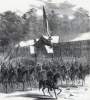 General Meade leads the Army of the Potomac past the main stand, Grand Review, May 23, 1865, artist's impression, zoomable image