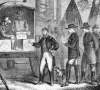General Sheridan casting his ballot on General Election Day, November 1864, artist's impression, detail