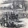 General W.T. Sherman leading his army at the Grand Review, Washington D.C., May 24, 1865, artist's impression