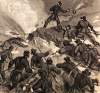 Fighting with hand-grenades during the siege of Vicksburg, June 13, 1863, artist's impression, detail