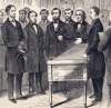 Abraham Lincoln meets Fernando Wood in New York City, February 20, 1861, artist's impression, detail