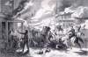Confederate partisan attack on Lawrence, Kansas, August 21, 1863, artist's impression, zoomable image