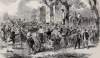 Lynching of African-American during the New York City Riots, July 1863, British artist's impression, zoomable image