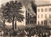 Draft mob violence against African-Americans, New York City, July 15, 1863, artist's impression, zoomable image