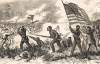 African American troops at the Battle of Milliken's Bend, Louisiana, June 7, 1863, artist's impression, detail