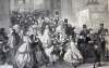 "Leaving the Matinee," New York City, January 1866, artist's impression, zoomable image