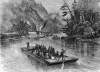 Transport on Oil Creek, Crawford County, Pennsylvania, December 1864, artist's impression