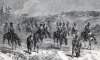 Union Cavalry returning from a raid on C.S.A. communications in Virginia, June 29, 1864, artist's impression, zoomable image