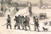 "Returning from Outpost Duty," Edwin Forbes, copper plate etching, 1876, detail
