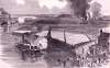 Union troops raid Confederate plantations on the Combahee River, June 1-3, 1863, artist's impression, zoomable image