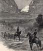 General Sherman's Union troops advancing on  Buzzard's Roost Pass, Georgia, May 7, 1864, artist's impression, detail