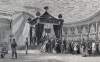 President Lincoln laying in state in Representatives' Hall, Springfield, May 4, 1865, artist's impression, zoomable image