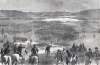 Army of Northern Virginia, Connor's Farm, Appomattox Courthouse, Virginia, April 9, 1865, artist's impression, zoomable image