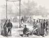 Soldiers playing Ten Pins, Union Army Camp near Petersburg, Virginia, November 1864, artist's impression