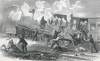 Fatal Railroad Collision near Bridgeport, Connecticut, August 15, 1865, artist's impression