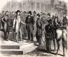 Surrender of Vicksburg, Mississippi, meeting of Generals Pemberton and Grant, July 4, 1863, artist's impression, zoomable image