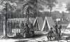 Pennsylvania soldiers voting in camp in Virginia, October, 1864, artist's impression, zoomable image