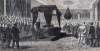 Funeral Services for President Lincoln, East Room of White House, April 19, 1865, artist's impression, zoomable image, detail
