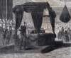 Funeral Services for President Lincoln, East Room of the White House, April 19, 1865, artist's impression, detail