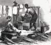African-American laundrymen, Army of the Potomac, November 1864, artist's impression, detail