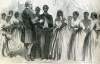 Freedmens' Bureau Wedding, Vicksburg, Mississippi, June 1866, artist's impression